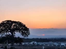 Beautiful Scenic  Sunrise in San Salvador